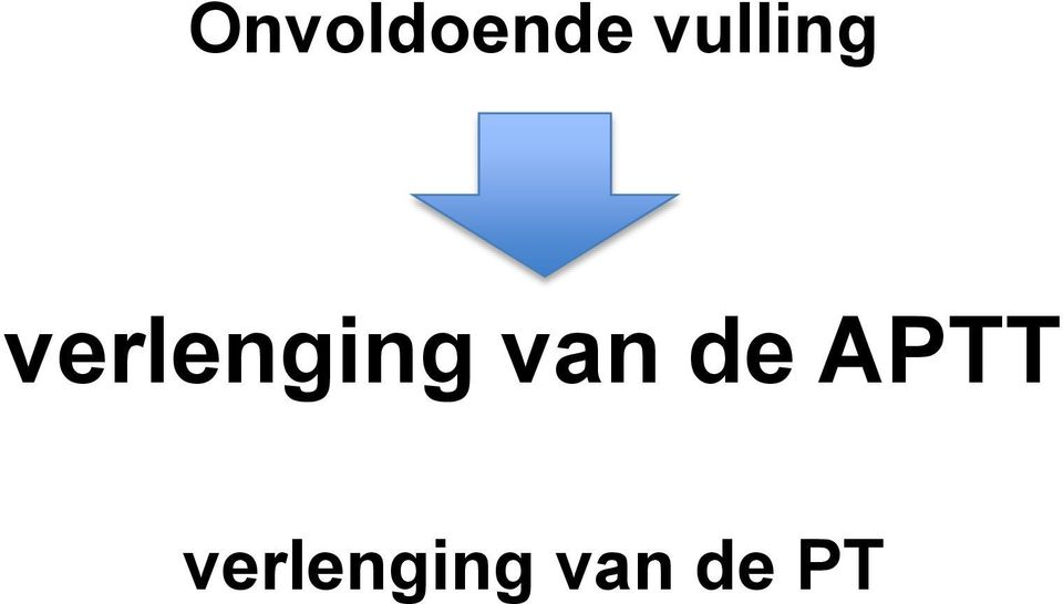 verlenging van