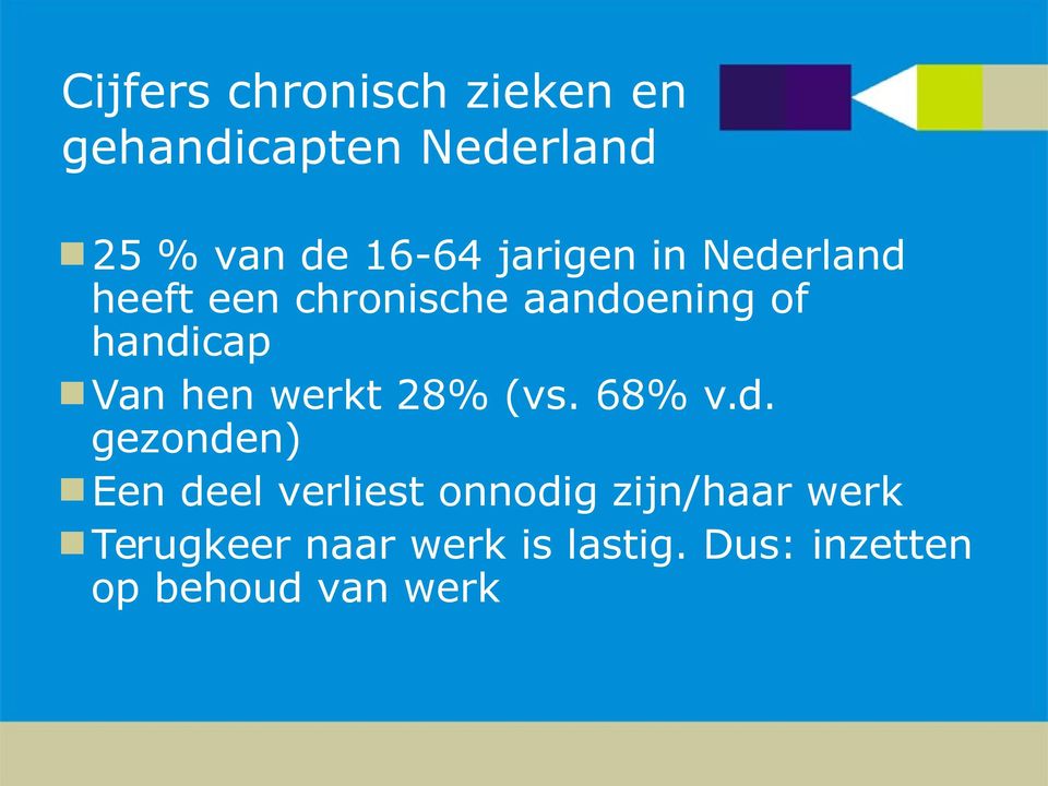 hen werkt 28% (vs. 68% v.d.