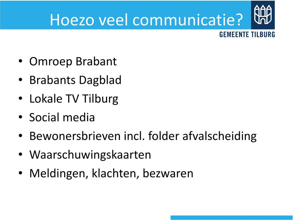 Tilburg Social media Bewonersbrieven incl.