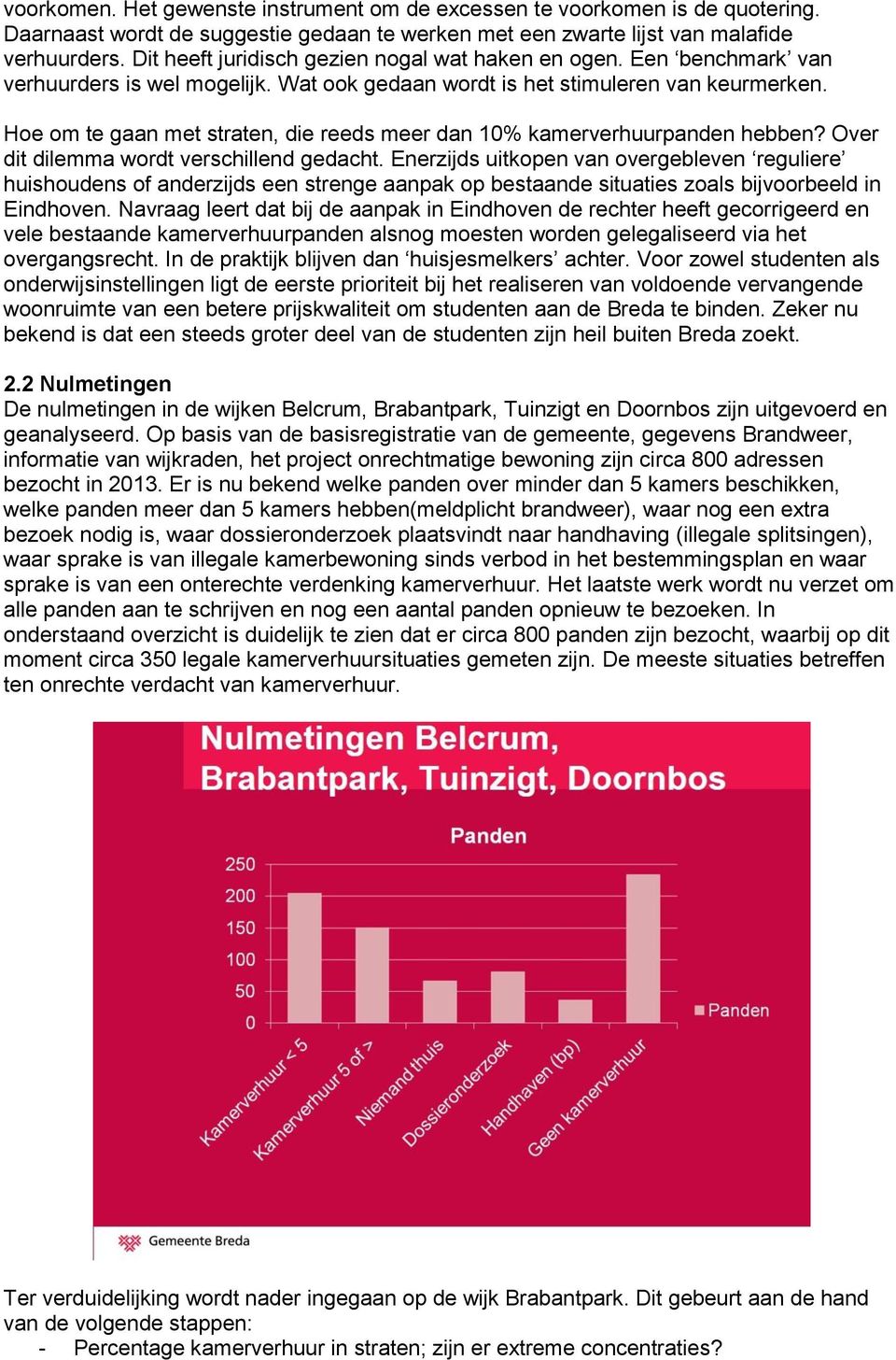 Hoe om te gaan met straten, die reeds meer dan 10% kamerverhuurpanden hebben? Over dit dilemma wordt verschillend gedacht.