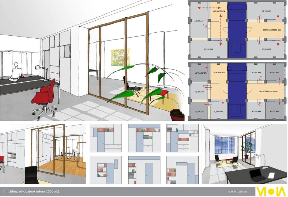 ADVOCAAT ADVOCAAT inrichting advocatenkantoor 1500 m2 inrichting