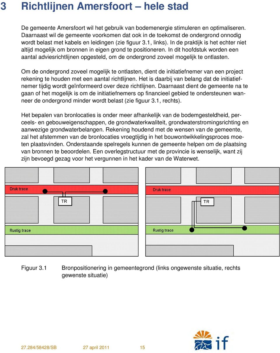 In de praktijk is het echter niet altijd mogelijk om bronnen in eigen grond te positioneren.