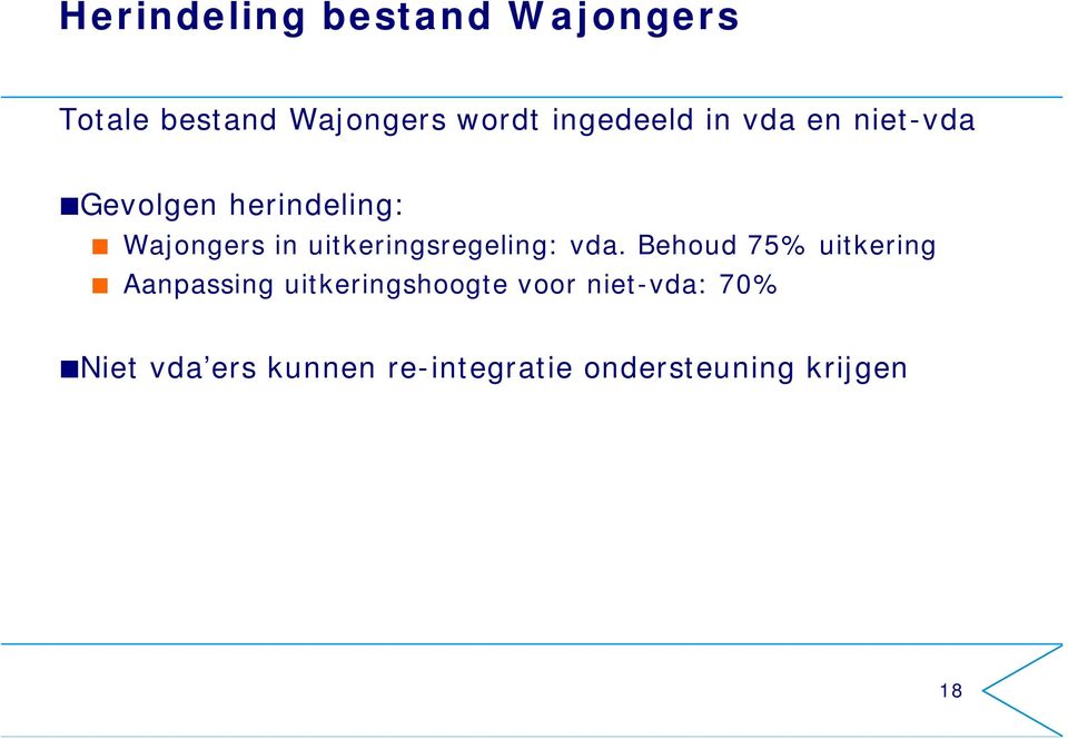 uitkeringsregeling: vda.