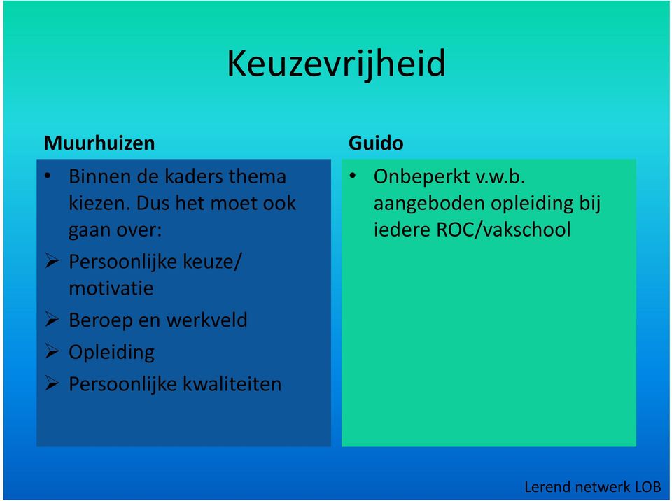 motivatie Beroep en werkveld Opleiding Persoonlijke