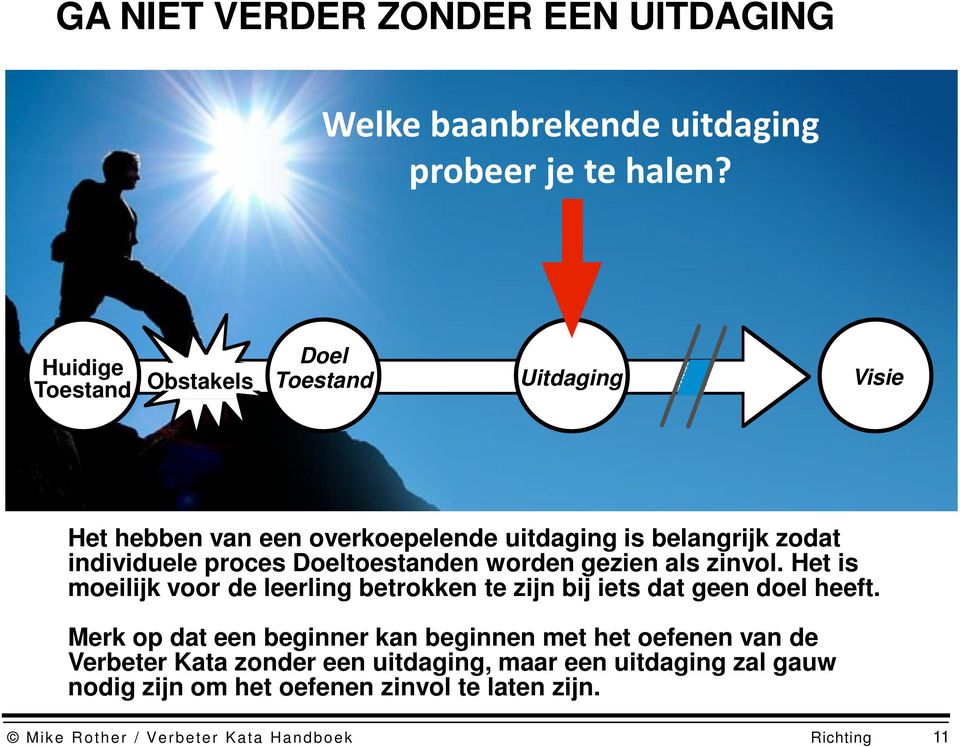 als zinvol. Het is moeilijk voor de leerling betrokken te zijn bij iets dat geen doel heeft.