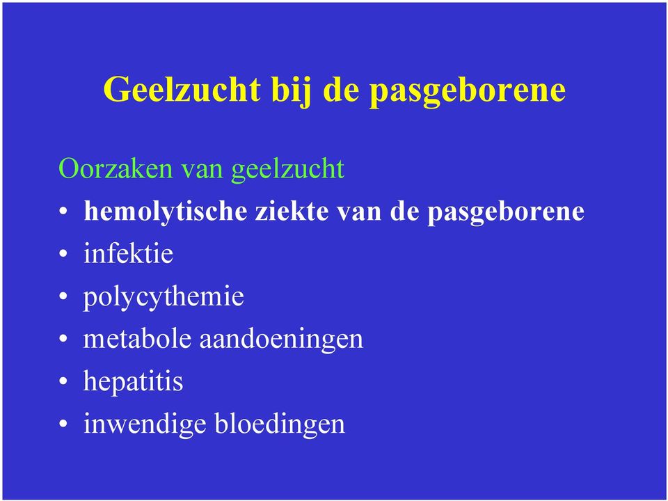 pasgeborene infektie polycythemie