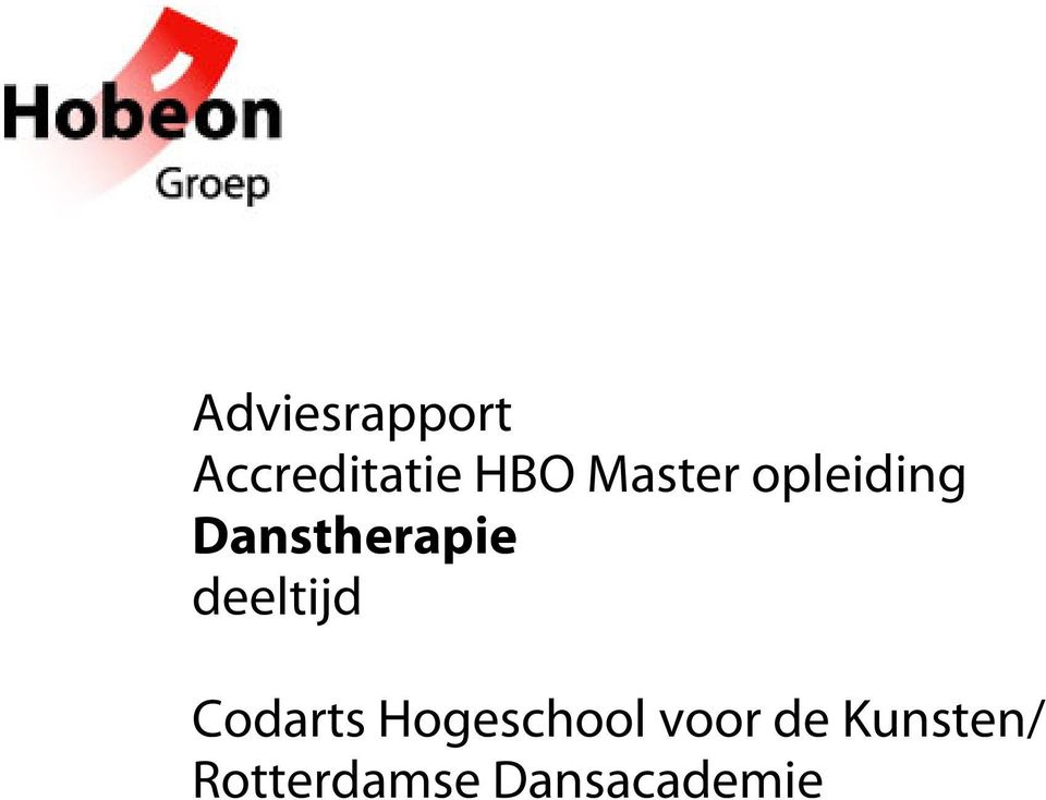 deeltijd Codarts Hogeschool voor