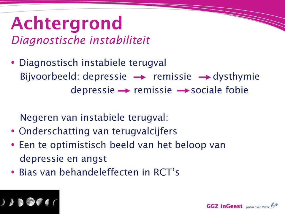 Negeren van instabiele terugval: Onderschatting van terugvalcijfers Een te