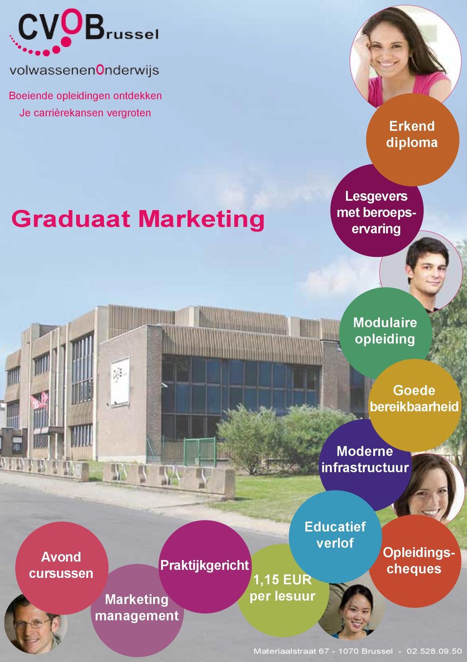 cursussen Marketing management Praktijkgericht 1,15 EUR per lesuur Educatief verlof