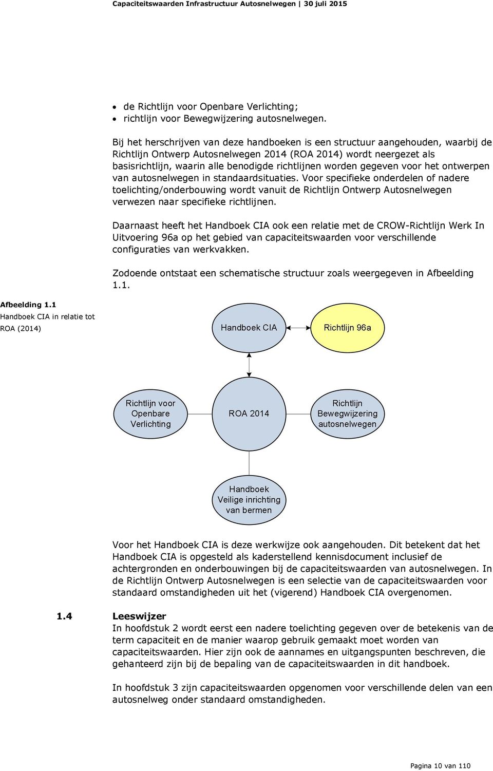 worden gegeven voor het ontwerpen van autosnelwegen in standaardsituaties.