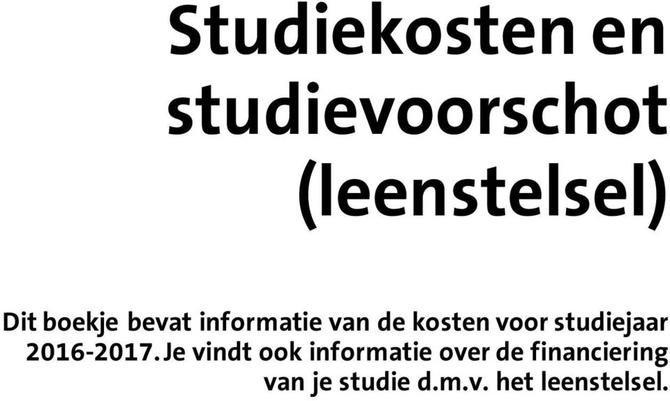 studiejaar 2016-2017.