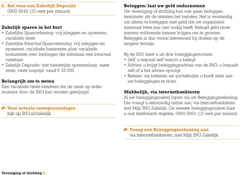 vanaf 25.000 Belangrijk om te weten Een variabele rente betekent dat de rente op ieder moment door de ING kan worden gewijzigd. Voor actuele rentepercentages kijk op ING.