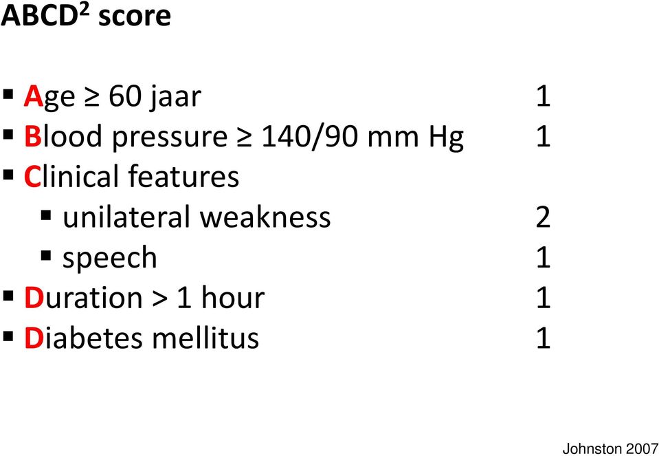 Clinical features unilateral weakness 2