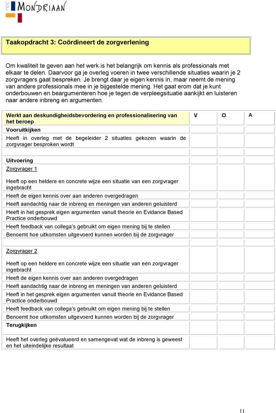 Je brengt daar je eigen kennis in, maar neemt de mening van andere professionals mee in je bijgestelde mening.