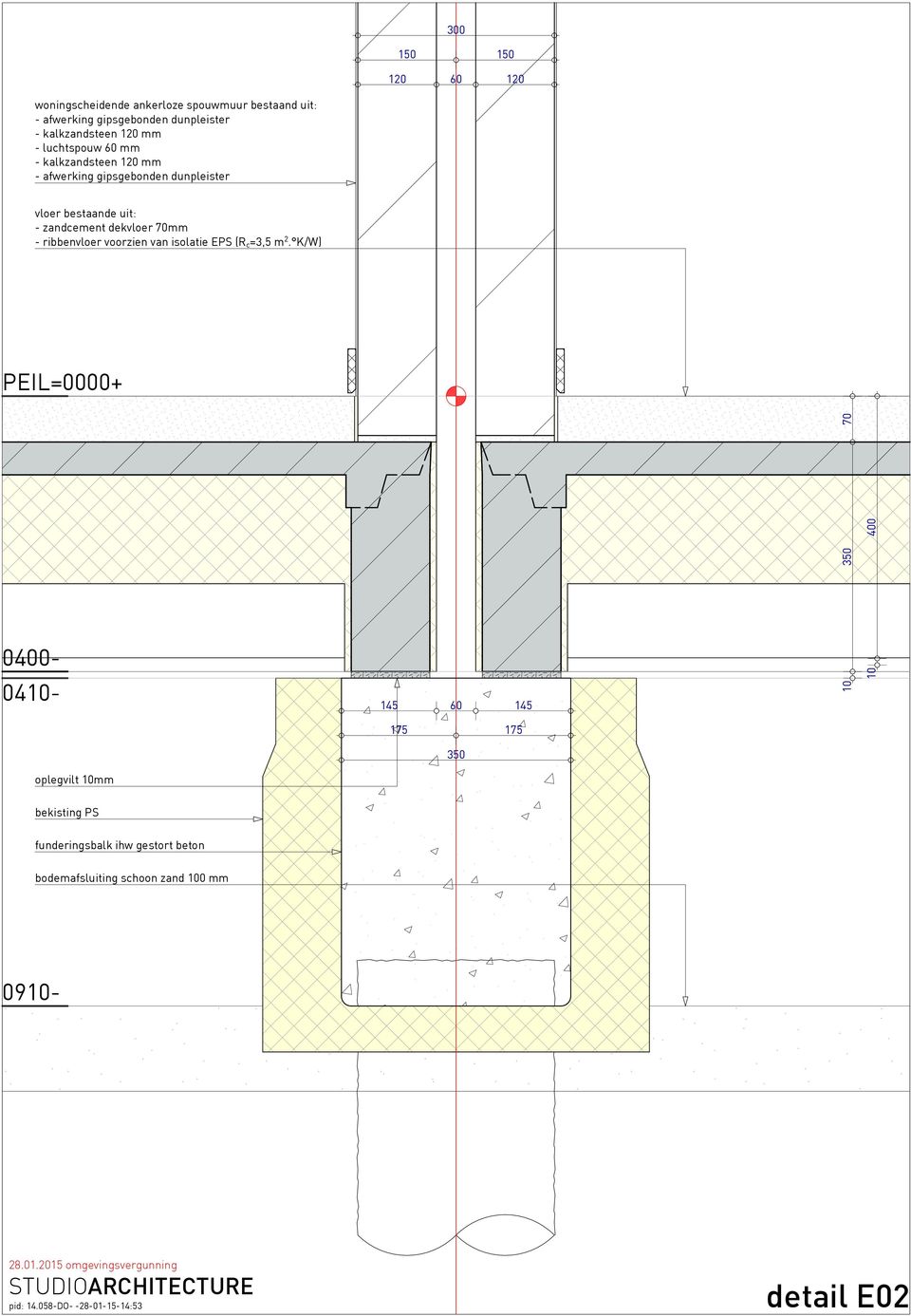 voorzien van isolatie EPS (R c =3,5 m 2.