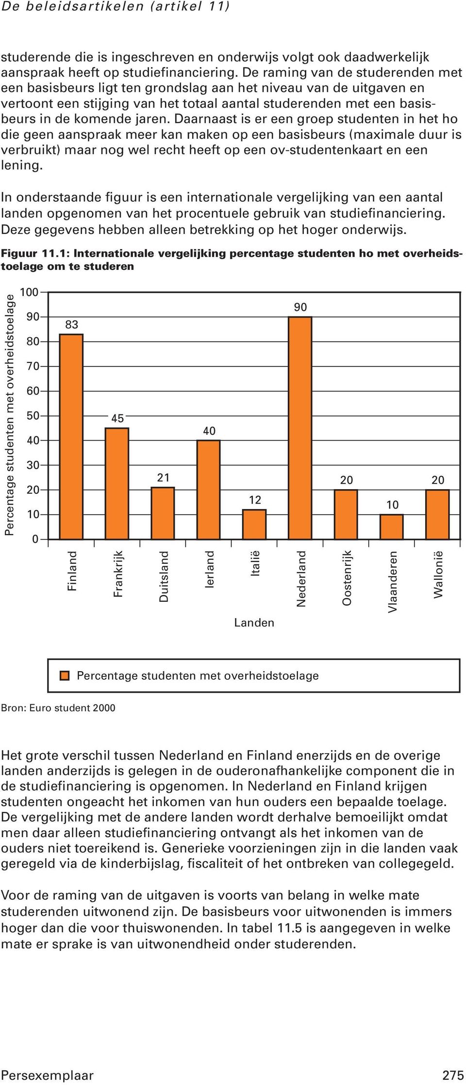 Daarnaast is er een groep studenten in het ho die geen aanspraak meer kan maken op een basisbeurs (maximale duur is verbruikt) maar nog wel recht heeft op een ov-studentenkaart en een lening.