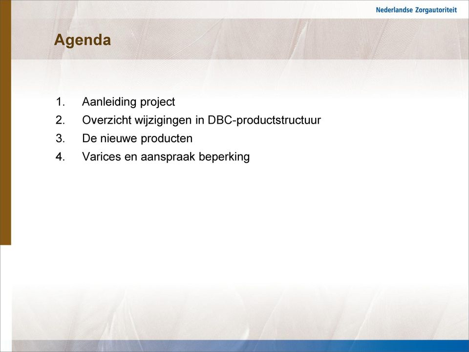 DBC-productstructuur 3.