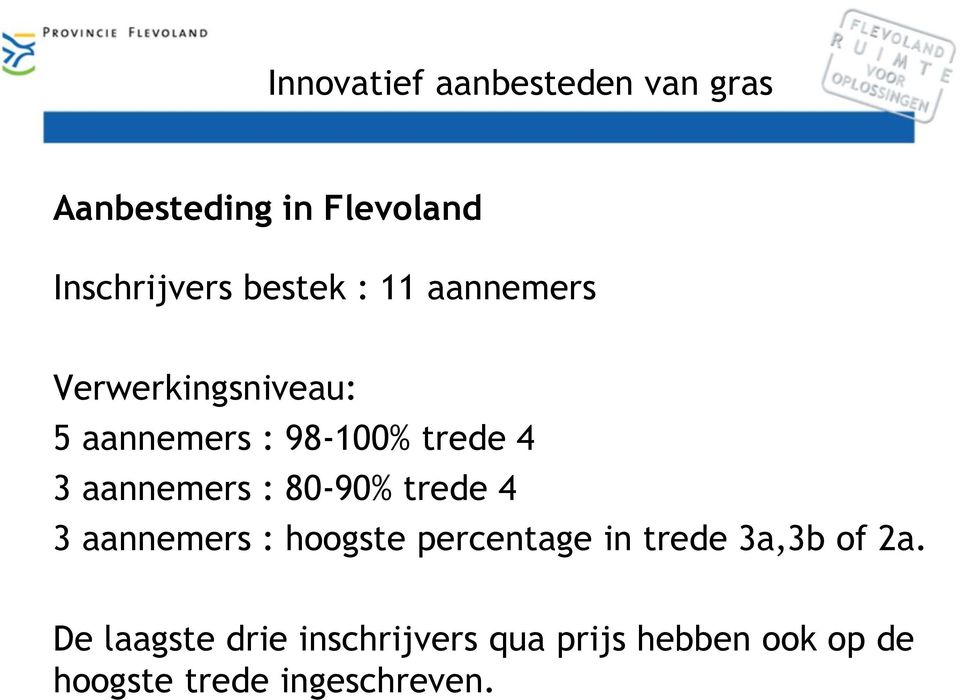 trede 4 3 aannemers : hoogste percentage in trede 3a,3b of 2a.