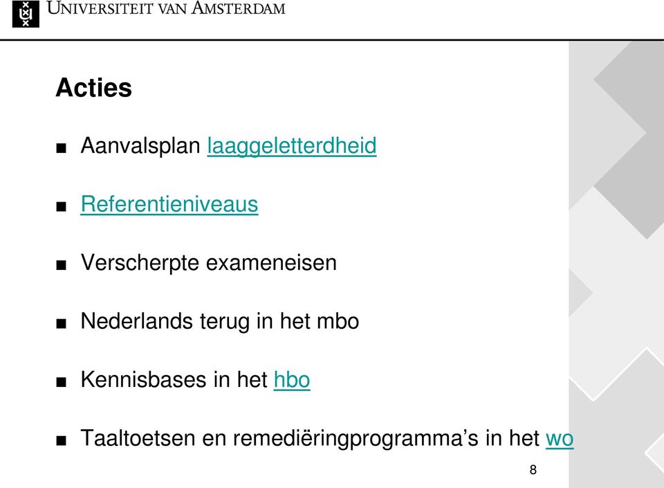 Nederlands terug in het mbo Kennisbases in