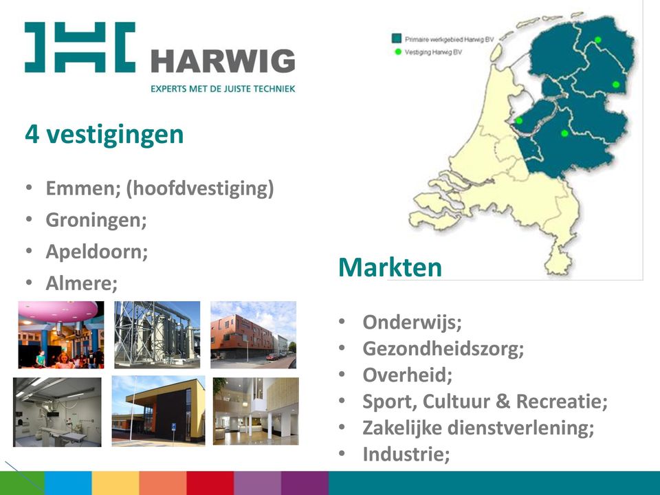 Markten Onderwijs; Gezondheidszorg; Overheid;