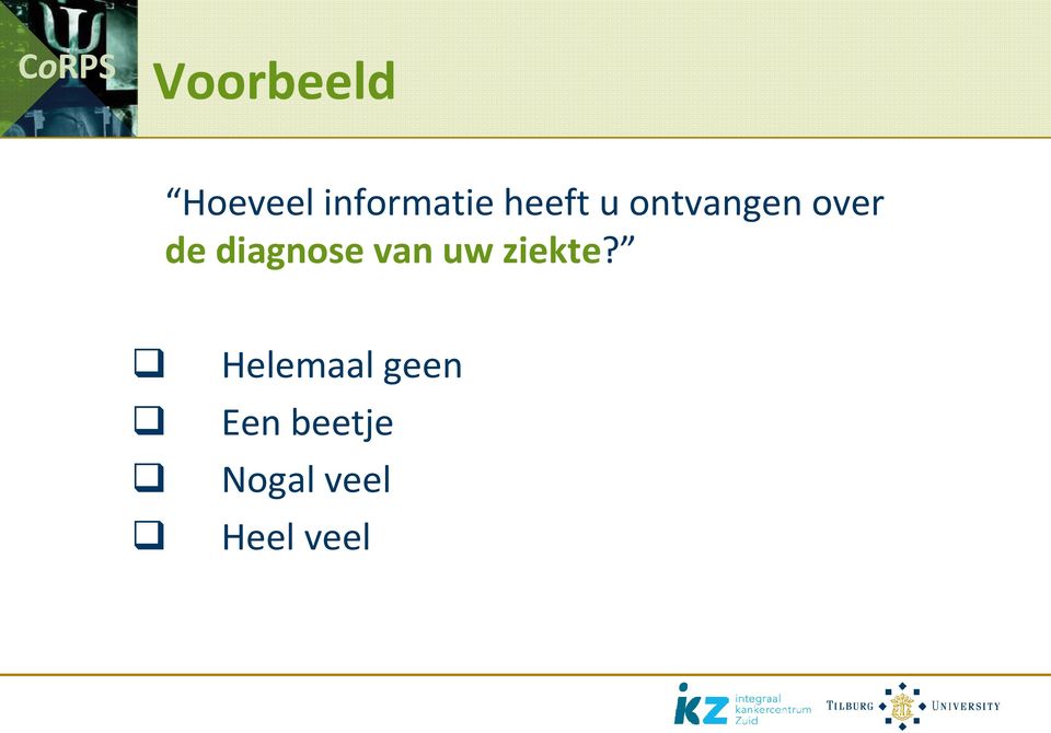 diagnose van uw ziekte?