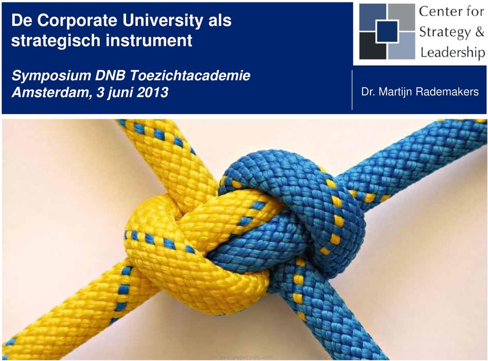 Symposium DNB Toezichtacademie