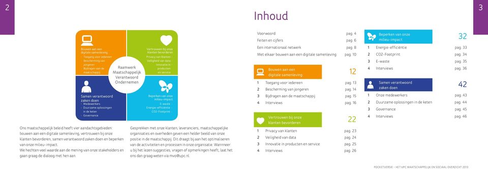 milieu-impact. We hechten veel waarde aan de mening van onze stakeholders en gaan graag de dialoog met hen aan.