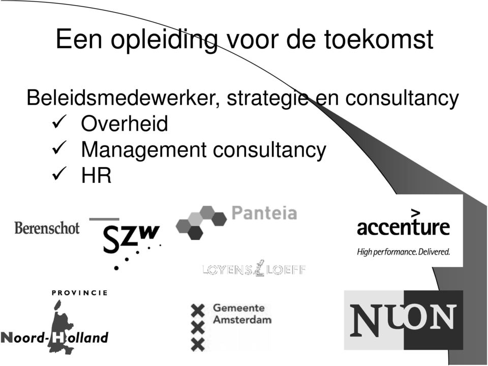 strategie en consultancy