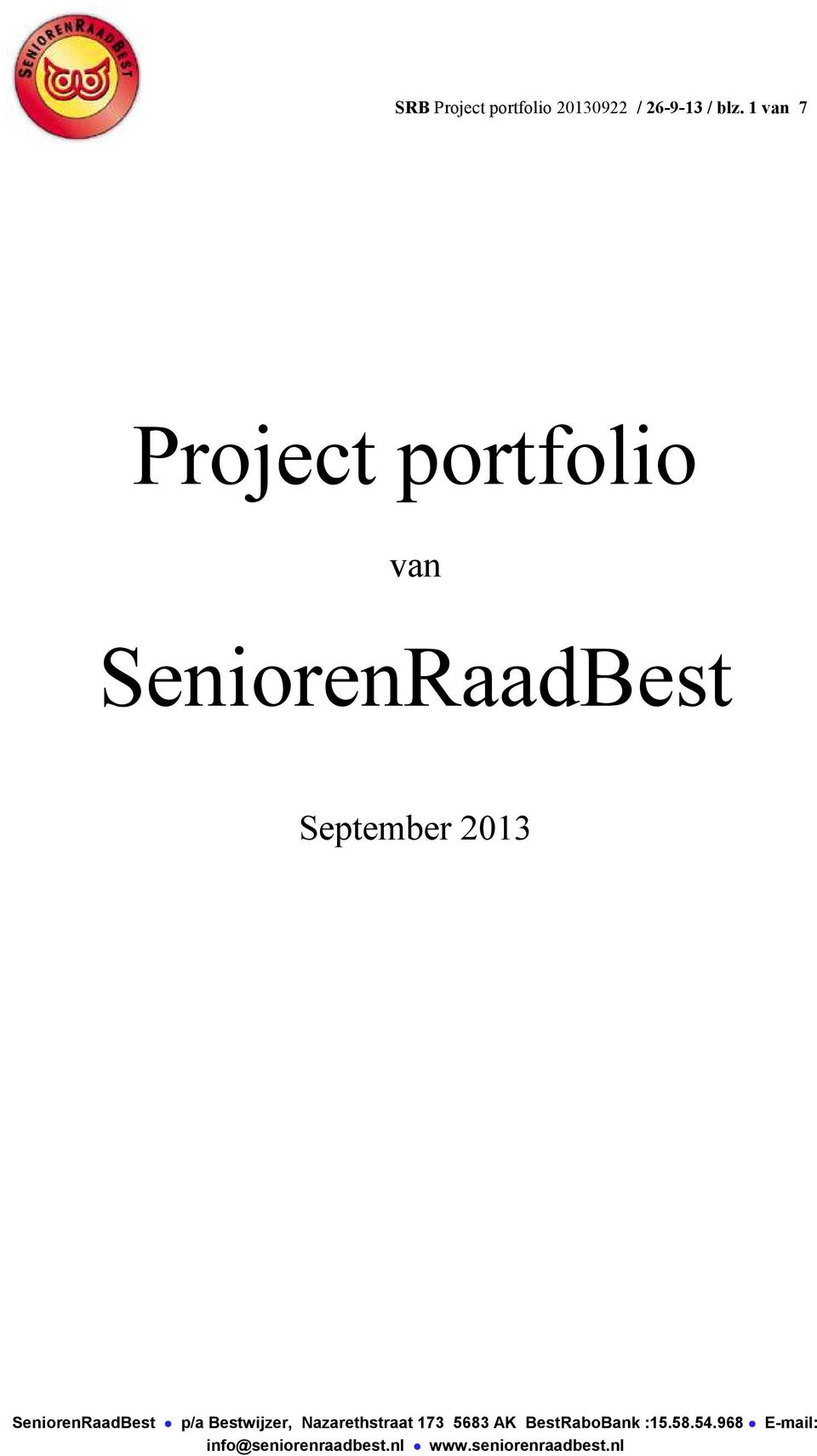 1 van 7 Project portfolio