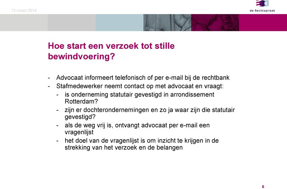 - is onderneming statutair gevestigd in arrondissement Rotterdam?