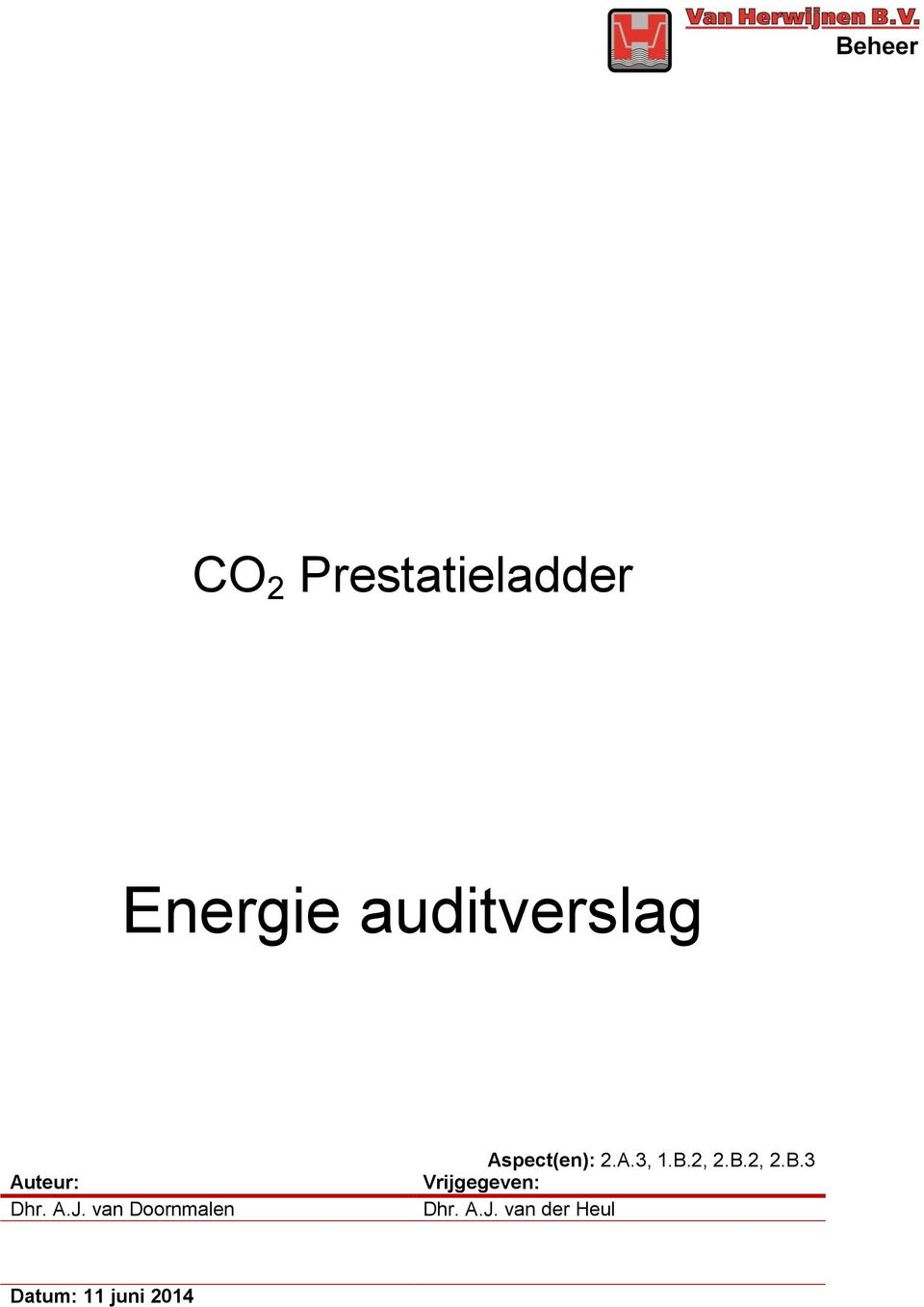 van Doornmalen Aspect(en): 2.A.3, 1.B.2, 2.