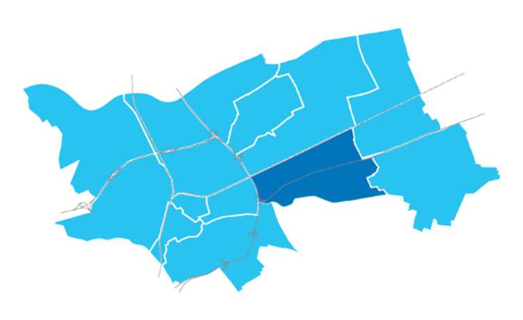 7.5 Rosmalen zuid Rosmalen zuid neemt een vijfde positie in van veiligste wijken van de gemeente. De veiligheidsindex van Rosmalen zuid is ten opzichte van 2013 iets verbeterd.