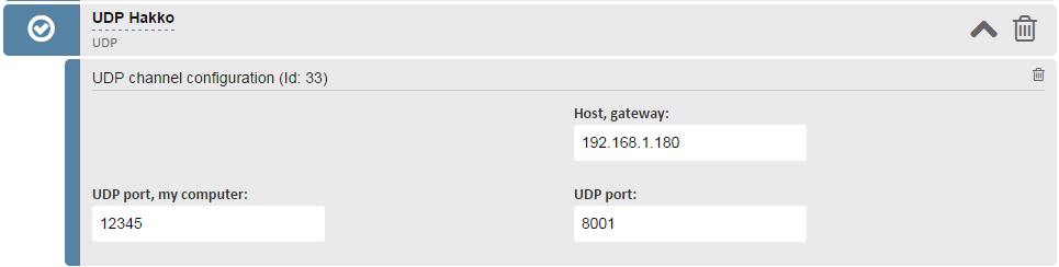 Port forwarding TCP/UDP functie voor dubbel netwerk Het apparaat dat bereikt moet worden (bijvoorbeeld de HMI) zit niet in hetzelfde netwerk en zit in een andere IP reeks dan de Netbiter.