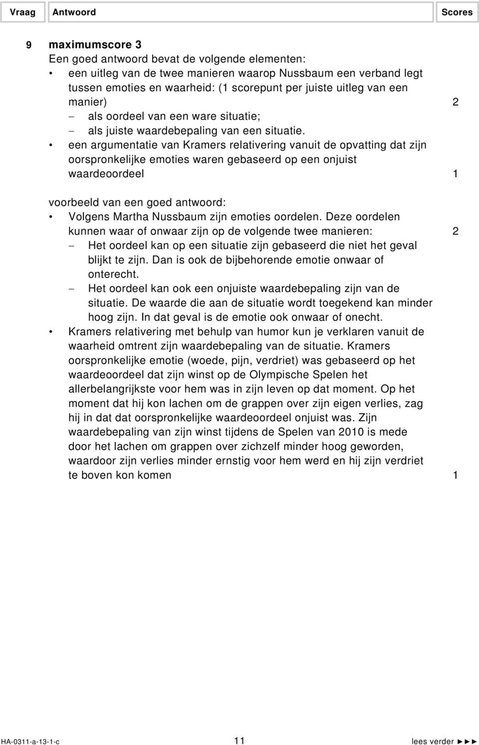 een argumentatie van Kramers relativering vanuit de opvatting dat zijn oorspronkelijke emoties waren gebaseerd op een onjuist waardeoordeel 1 Volgens Martha Nussbaum zijn emoties oordelen.