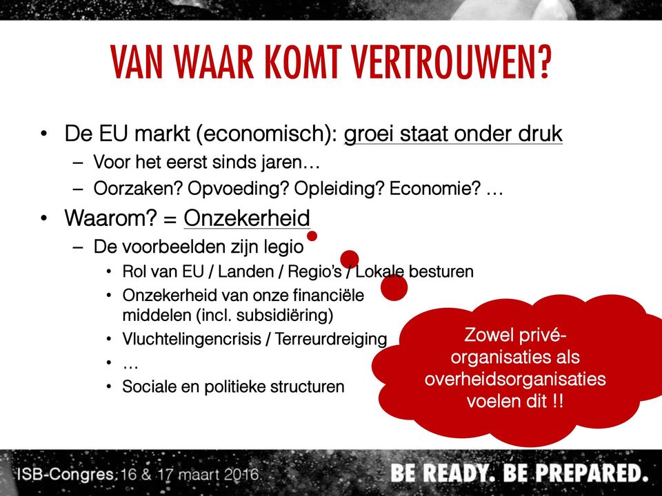 Economie? Waarom?