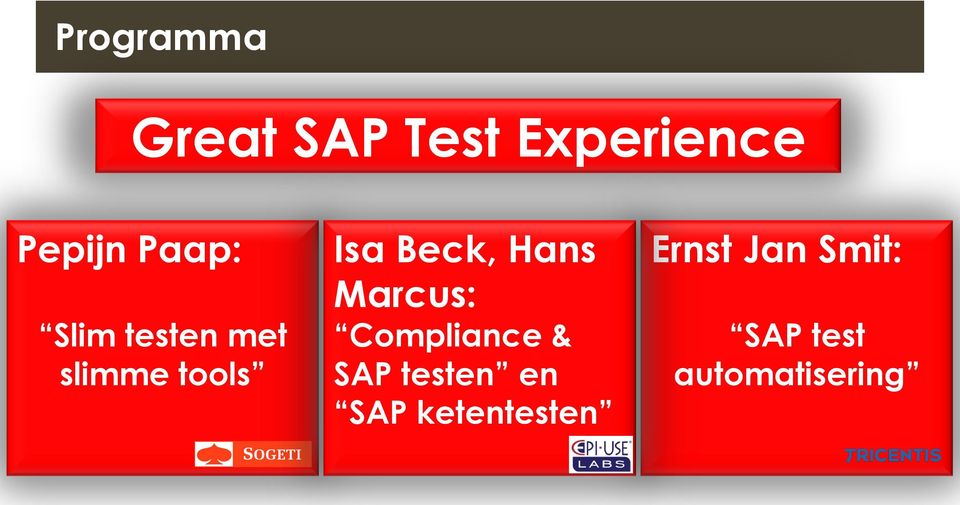 Hans Marcus: Compliance & SAP testen en SAP