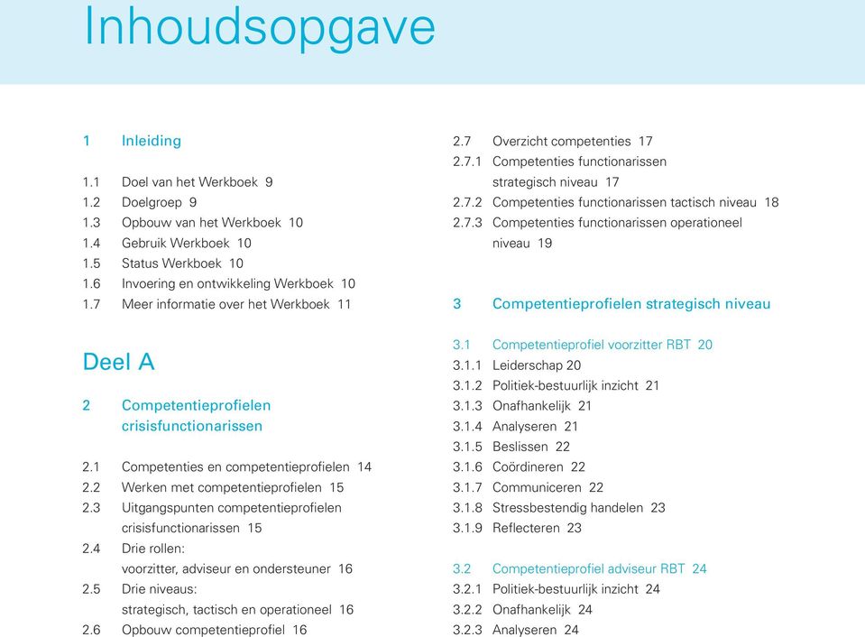 1 Competenties en competentieprofielen 14 2.2 Werken met competentieprofielen 15 2.3 Uitgangspunten competentieprofielen crisisfunctionarissen 15 2.