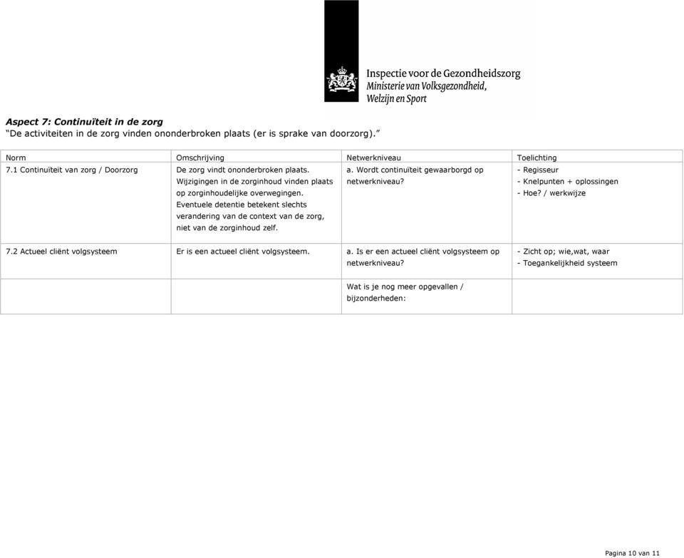 Eventuele detentie betekent slechts verandering van de context van de zorg, niet van de zorginhoud zelf. a. Wordt continuïteit gewaarborgd op netwerkniveau?