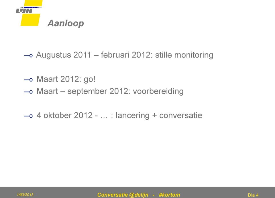 Maart september 2012: voorbereiding 4