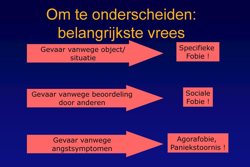 Gevaar vanwege beoordeling door anderen Sociale