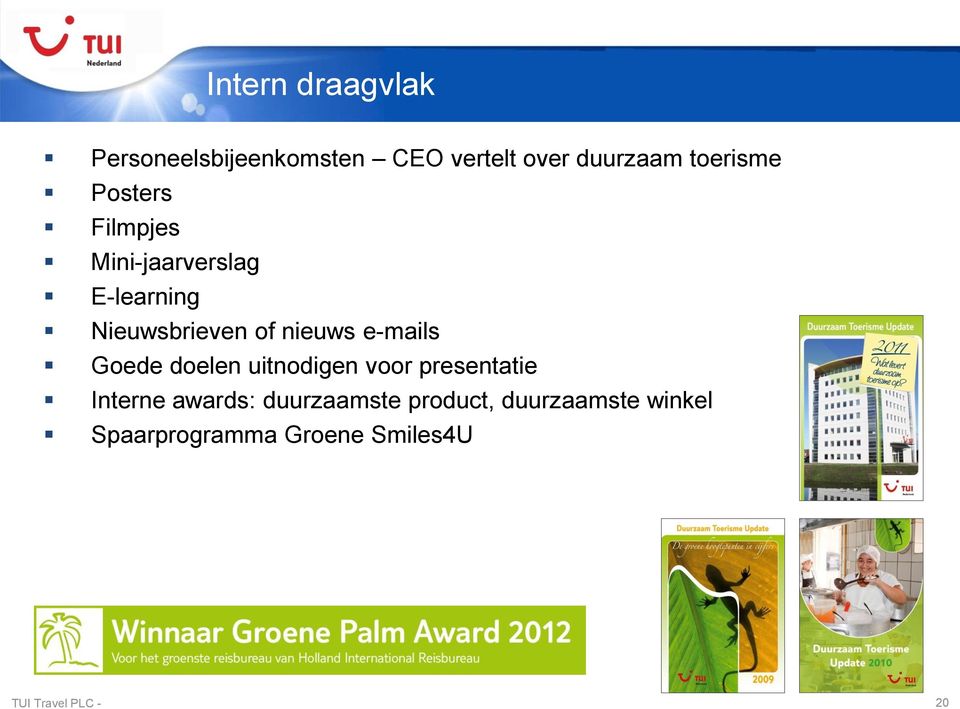 nieuws e-mails Goede doelen uitnodigen voor presentatie Interne awards: