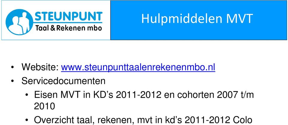 nl Servicedocumenten Eisen MVT in KD s