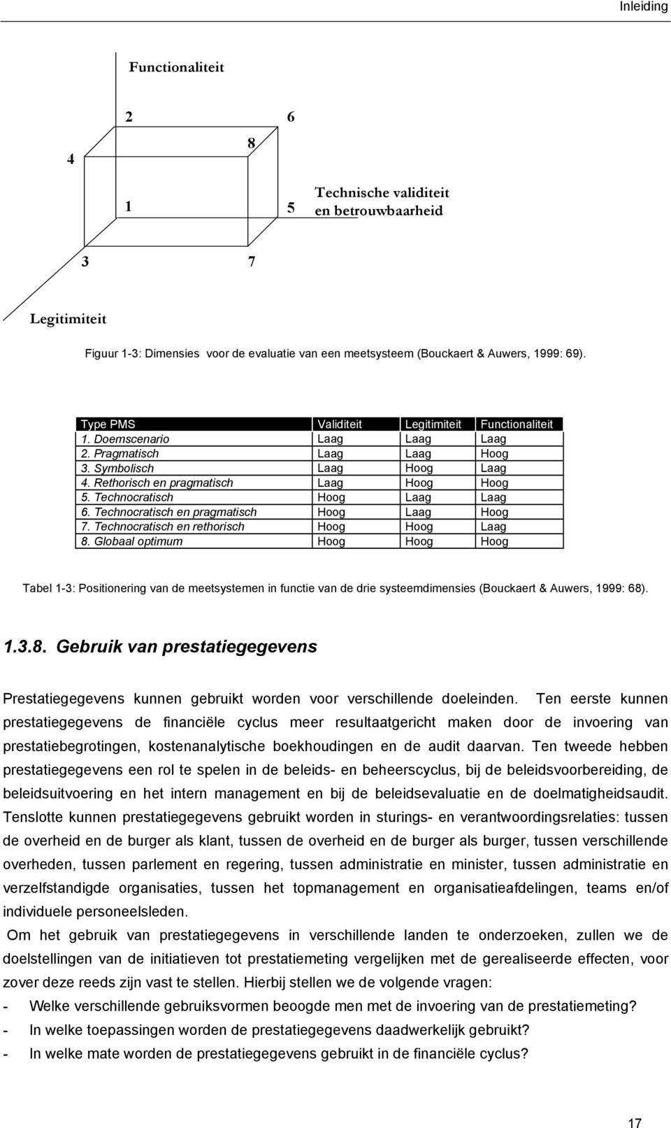 Technocratisch Hoog Laag Laag 6. Technocratisch en pragmatisch Hoog Laag Hoog 7. Technocratisch en rethorisch Hoog Hoog Laag 8.