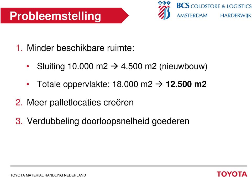 500 m2 (nieuwbouw) Totale oppervlakte: 18.