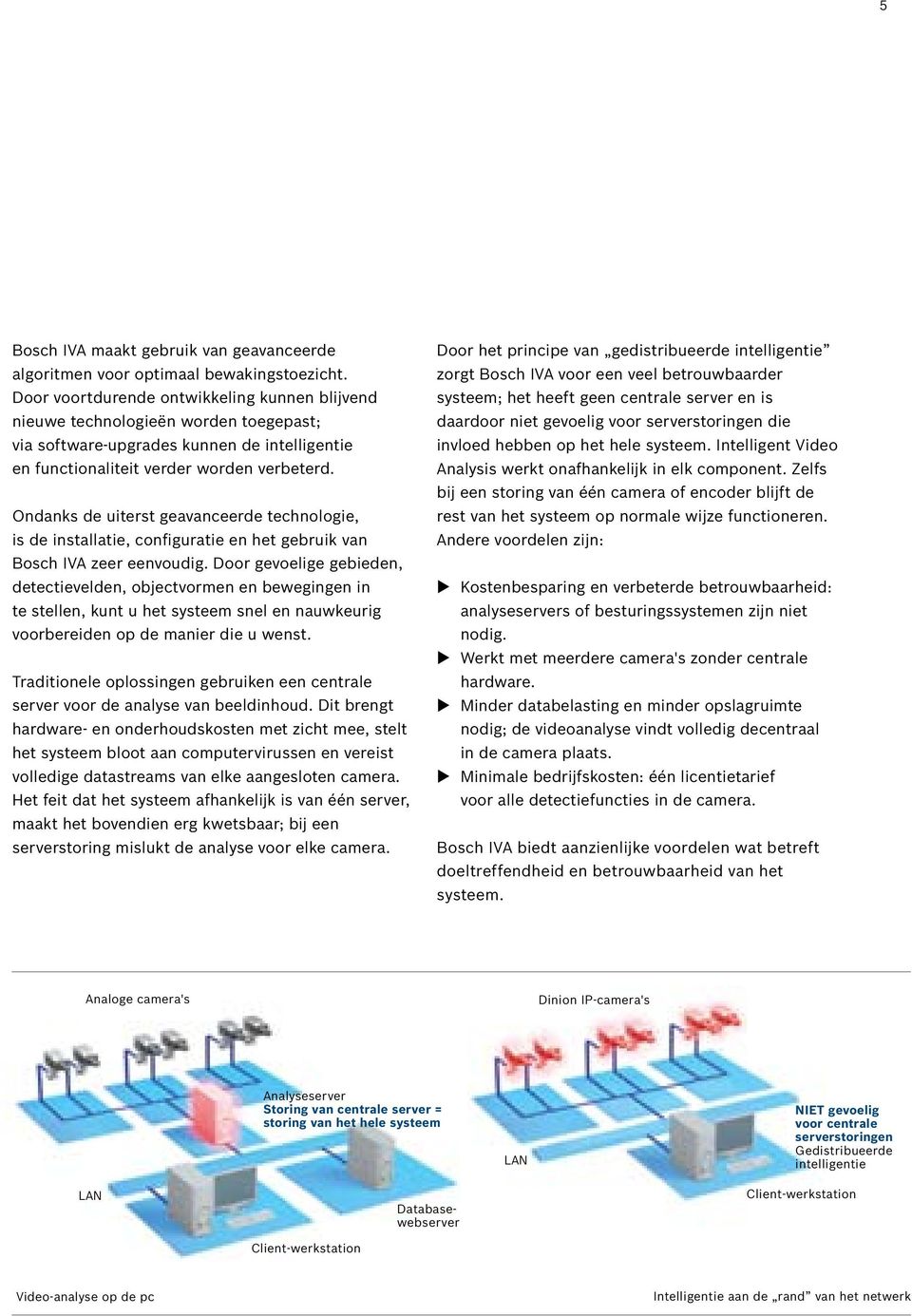 Ondanks de uiterst geavanceerde technologie, is de installatie, configuratie en het gebruik van Bosch IVA zeer eenvoudig.