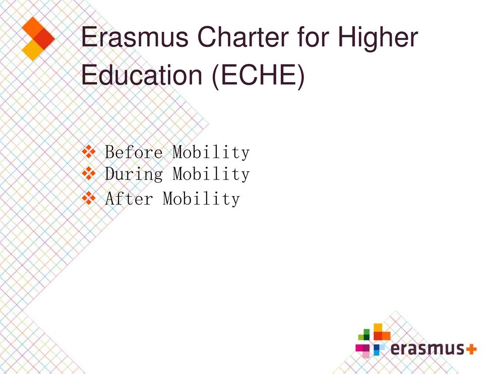 (ECHE) Before Mobility