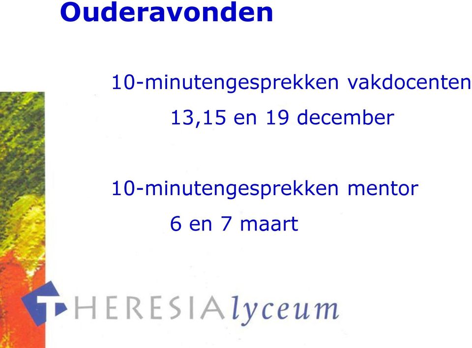 vakdocenten 13,15 en 19