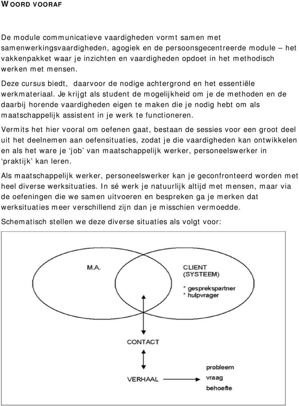 Je krijgt als student de mogelijkheid om je de methoden en de daarbij horende vaardigheden eigen te maken die je nodig hebt om als maatschappelijk assistent in je werk te functioneren.