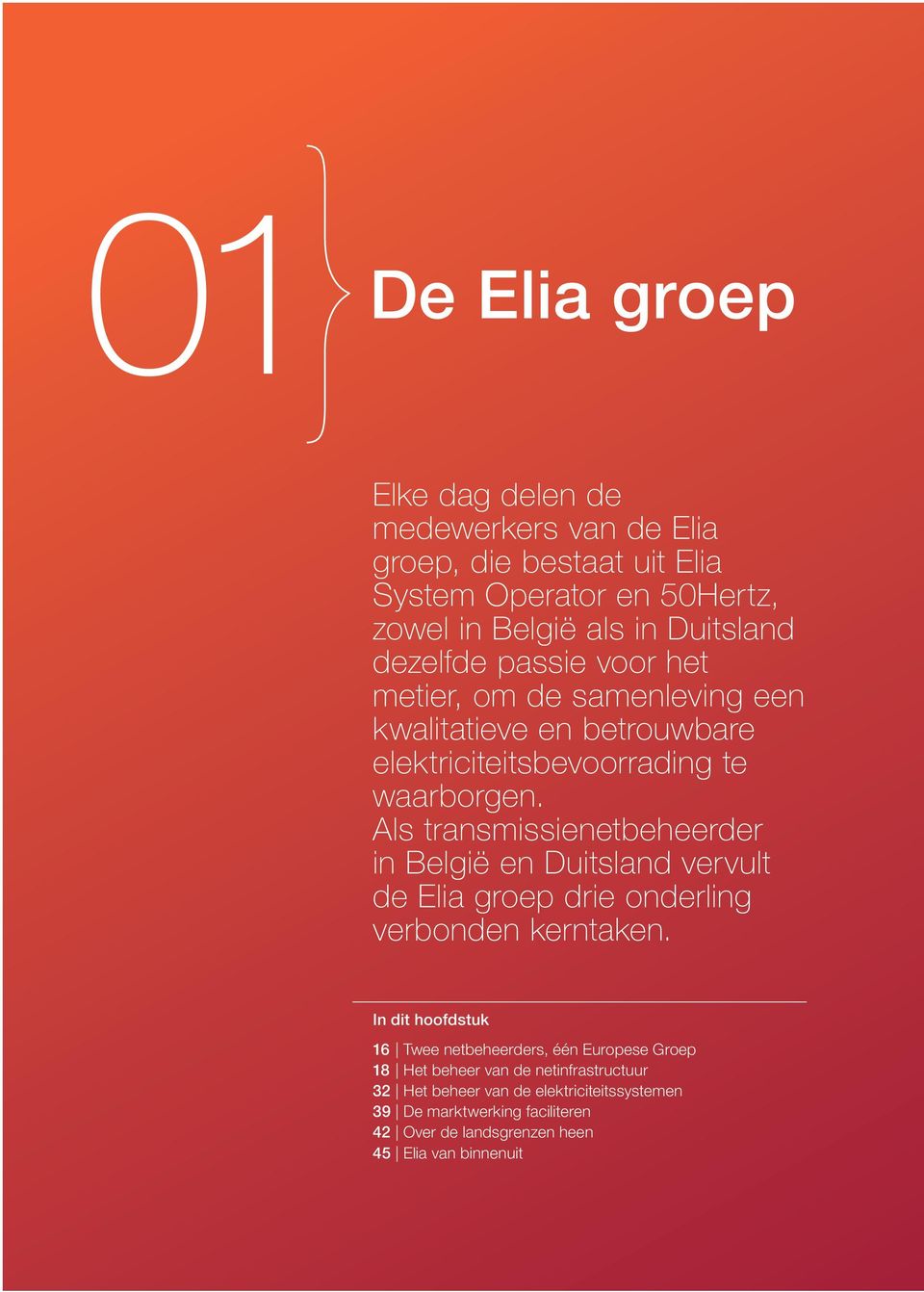 Als transmissienetbeheerder in België en Duitsland vervult de Elia groep drie onderling verbonden kerntaken.