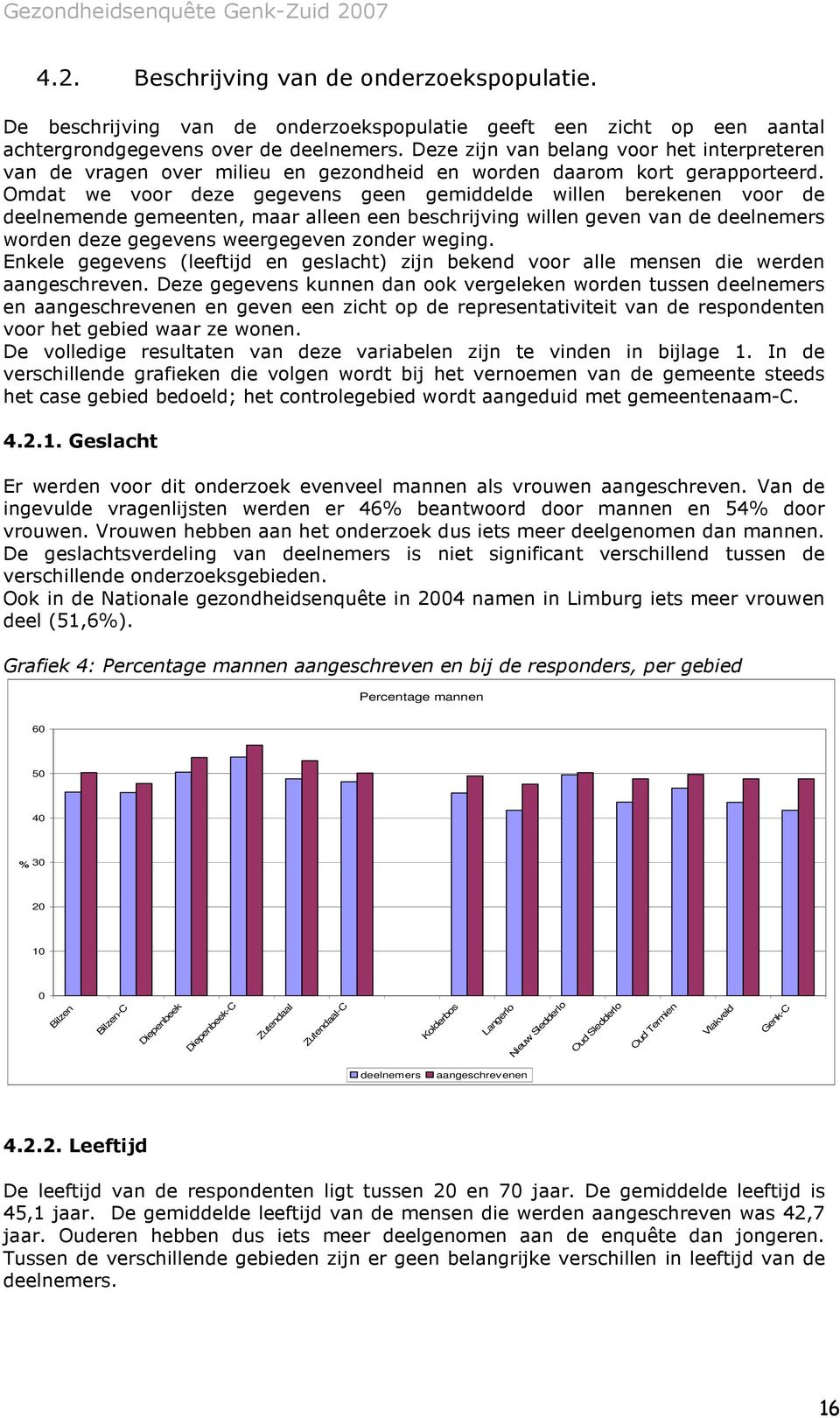 Omdat we voor deze gegevens geen gemiddelde willen berekenen voor de deelnemende gemeenten, maar alleen een beschrijving willen geven van de deelnemers worden deze gegevens weergegeven zonder weging.